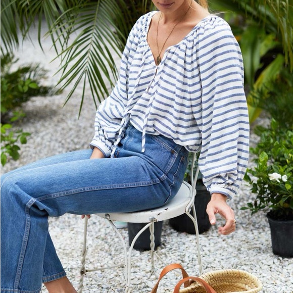 Emerson Fry Tops - Emerson Fry Frances Blouse in Stripe